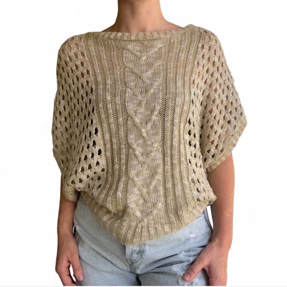Women's Beige Knit Top